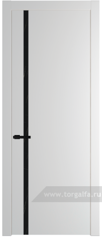Дверь со стеклом ProfilDoors 21PW Неро мрамор с молдингом Черный матовый (Крем Вайт (RAL 120-02))