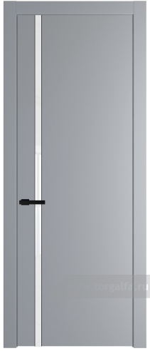 Дверь со стеклом ProfilDoors 21PW Лак классик с молдингом Черный матовый (Смоки (RAL 870-02))