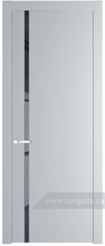 Дверь со стеклом ProfilDoors 21PW Зеркало Grey с молдингом Серебро (Лайт Грей (RAL 870-01))