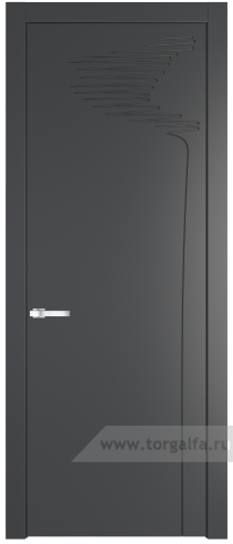 Глухая дверь ProfilDoors 25PW (Графит (Pantone 425С))