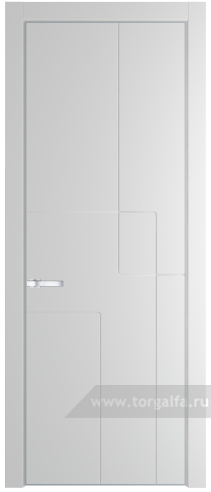 Глухая дверь ProfilDoors 3PA с профилем Серебро (Крем Вайт (RAL 120-02))