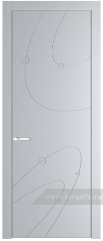 Глухая дверь ProfilDoors 5PA с профилем Серебро (Лайт Грей (RAL 870-01))