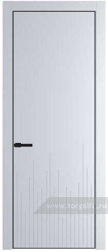 Глухая дверь ProfilDoors 7PA с профилем Черный матовый RAL9005 (Вайт (RAL 110 96 02))