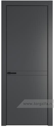Глухая дверь ProfilDoors 11PA с профилем Черный матовый RAL9005 (Графит (Pantone 425С))