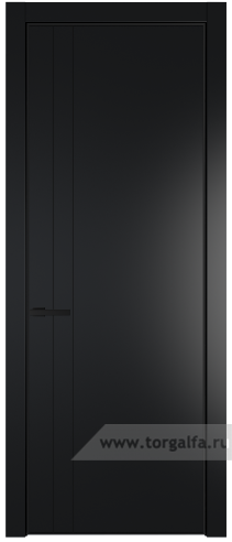 Глухая дверь ProfilDoors 12PA с профилем Черный матовый RAL9005 (Блэк)