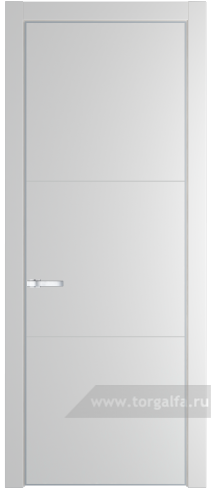 Глухая дверь ProfilDoors 13PA с профилем Серебро (Крем Вайт (RAL 120-02))