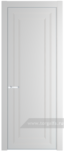 Глухая дверь ProfilDoors 26PA с профилем Серебро (Крем Вайт (RAL 120-02))