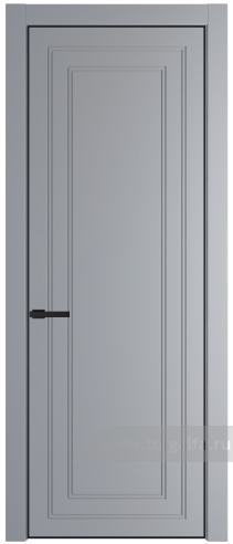Глухая дверь ProfilDoors 26PA с профилем Черный матовый RAL9005 (Смоки (RAL 870-02))