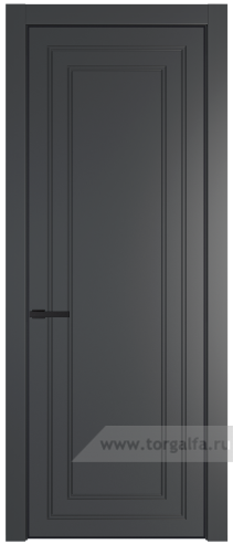 Глухая дверь ProfilDoors 26PA с профилем Черный матовый RAL9005 (Графит (Pantone 425С))