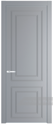 Глухая дверь ProfilDoors 27PA с профилем Серебро (Смоки (RAL 870-02))