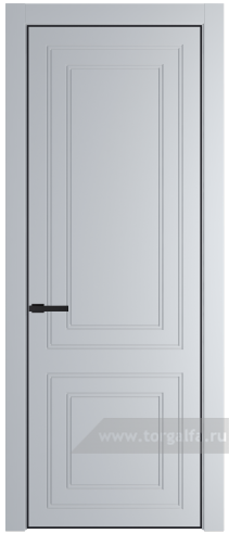 Глухая дверь ProfilDoors 27PA с профилем Черный матовый RAL9005 (Лайт Грей (RAL 870-01))
