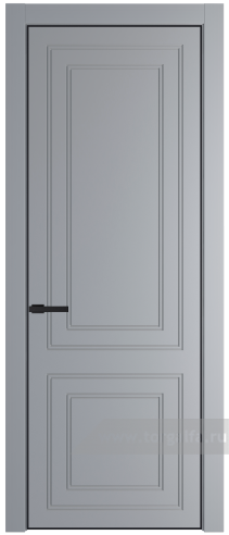 Глухая дверь ProfilDoors 27PA с профилем Черный матовый RAL9005 (Смоки (RAL 870-02))