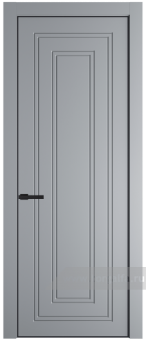 Глухая дверь ProfilDoors 28PA с профилем Черный матовый RAL9005 (Смоки (RAL 870-02))