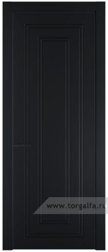 Глухая дверь ProfilDoors 28PA с профилем Черный матовый RAL9005 (Блэк)