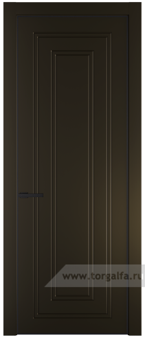 Глухая дверь ProfilDoors 28PA с профилем Черный матовый RAL9005 (Перламутр бронза)