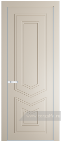 Глухая дверь ProfilDoors 29PA с профилем Серебро (Кремовая Магнолия (RAL 120-04))