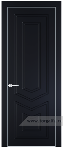 Глухая дверь ProfilDoors 29PA с профилем Серебро (Нэви Блу (RAL 7016))