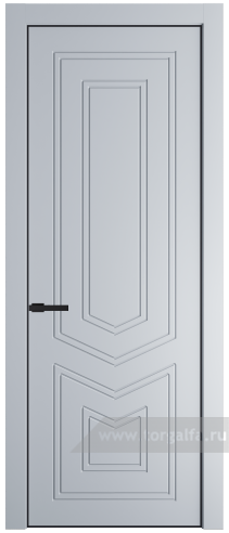 Глухая дверь ProfilDoors 29PA с профилем Черный матовый RAL9005 (Лайт Грей (RAL 870-01))
