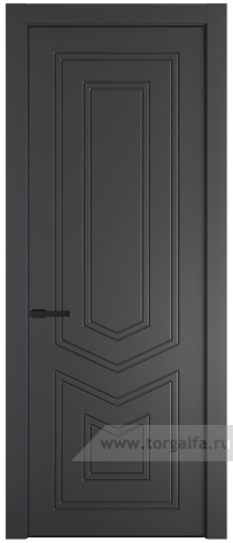 Глухая дверь ProfilDoors 29PA с профилем Черный матовый RAL9005 (Графит (Pantone 425С))