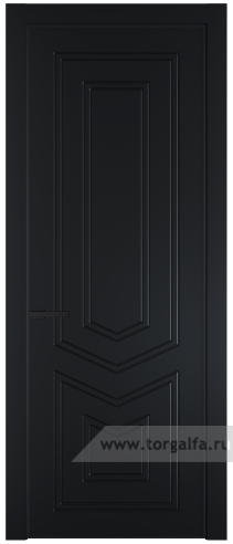 Глухая дверь ProfilDoors 29PA с профилем Черный матовый RAL9005 (Блэк)