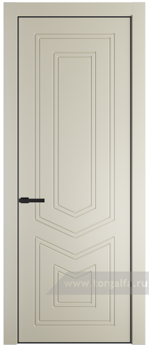 Глухая дверь ProfilDoors 29PA с профилем Черный матовый RAL9005 (Перламутр белый)