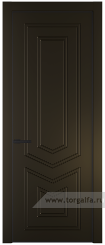 Глухая дверь ProfilDoors 29PA с профилем Черный матовый RAL9005 (Перламутр бронза)