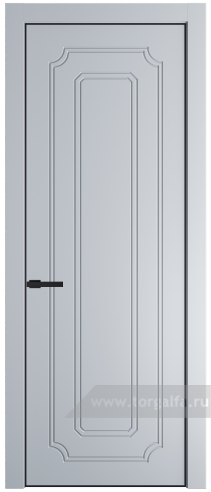 Глухая дверь ProfilDoors 30PA с профилем Черный матовый RAL9005 (Лайт Грей (RAL 870-01))