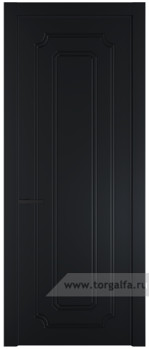 Глухая дверь ProfilDoors 30PA с профилем Черный матовый RAL9005 (Блэк)