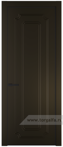 Глухая дверь ProfilDoors 30PA с профилем Черный матовый RAL9005 (Перламутр бронза)