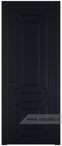 Глухая дверь ProfilDoors 31PA с профилем Черный матовый RAL9005 (Нэви Блу (RAL 7016))