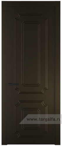 Глухая дверь ProfilDoors 31PA с профилем Черный матовый RAL9005 (Перламутр бронза)