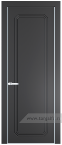 Глухая дверь ProfilDoors 32PA с профилем Серебро (Графит (Pantone 425С))