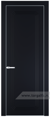 Глухая дверь ProfilDoors 32PA с профилем Серебро (Нэви Блу (RAL 7016))