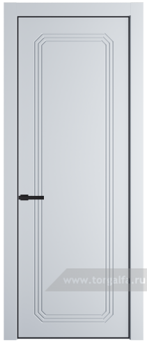 Глухая дверь ProfilDoors 32PA с профилем Черный матовый RAL9005 (Вайт (RAL 110 96 02))