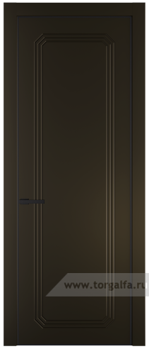 Глухая дверь ProfilDoors 32PA с профилем Черный матовый RAL9005 (Перламутр бронза)
