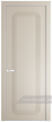 Глухая дверь ProfilDoors 33PA с профилем Серебро (Кремовая Магнолия (RAL 120-04))