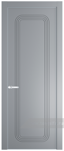 Глухая дверь ProfilDoors 33PA с профилем Серебро (Смоки (RAL 870-02))