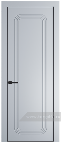 Глухая дверь ProfilDoors 33PA с профилем Черный матовый RAL9005 (Лайт Грей (RAL 870-01))