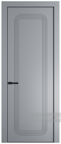 Глухая дверь ProfilDoors 33PA с профилем Черный матовый RAL9005 (Смоки (RAL 870-02))