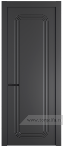 Глухая дверь ProfilDoors 33PA с профилем Черный матовый RAL9005 (Графит (Pantone 425С))