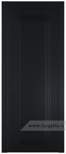 Глухая дверь ProfilDoors 33PA с профилем Черный матовый RAL9005 (Блэк)