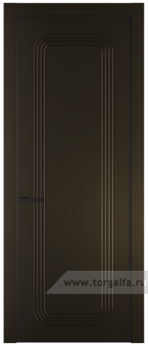 Глухая дверь ProfilDoors 33PA с профилем Черный матовый RAL9005 (Перламутр бронза)