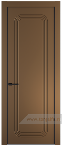Глухая дверь ProfilDoors 33PA с профилем Черный матовый RAL9005 (Перламутр золото)