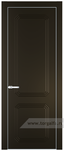 Глухая дверь ProfilDoors 34PA с профилем Серебро (Перламутр бронза)
