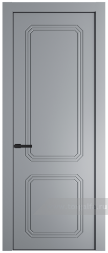 Глухая дверь ProfilDoors 34PA с профилем Черный матовый RAL9005 (Смоки (RAL 870-02))