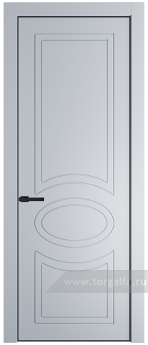 Глухая дверь ProfilDoors 36PA с профилем Черный матовый RAL9005 (Лайт Грей (RAL 870-01))