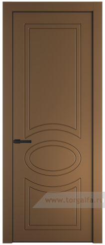 Глухая дверь ProfilDoors 36PA с профилем Черный матовый RAL9005 (Перламутр золото)