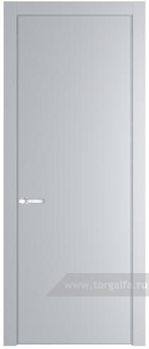 Глухая дверь ProfilDoors 1PE с кромкой Серебро (Лайт Грей (RAL 870-01))