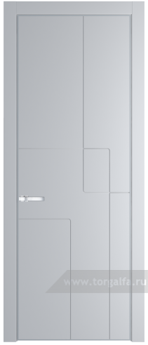 Глухая дверь ProfilDoors 3PE с кромкой Серебро (Лайт Грей (RAL 870-01))