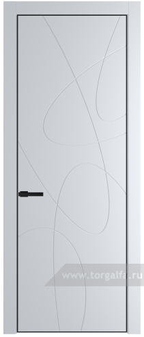Глухая дверь ProfilDoors 6PE с кромкой Черный матовый RAL9005 (Вайт (RAL 110 96 02))